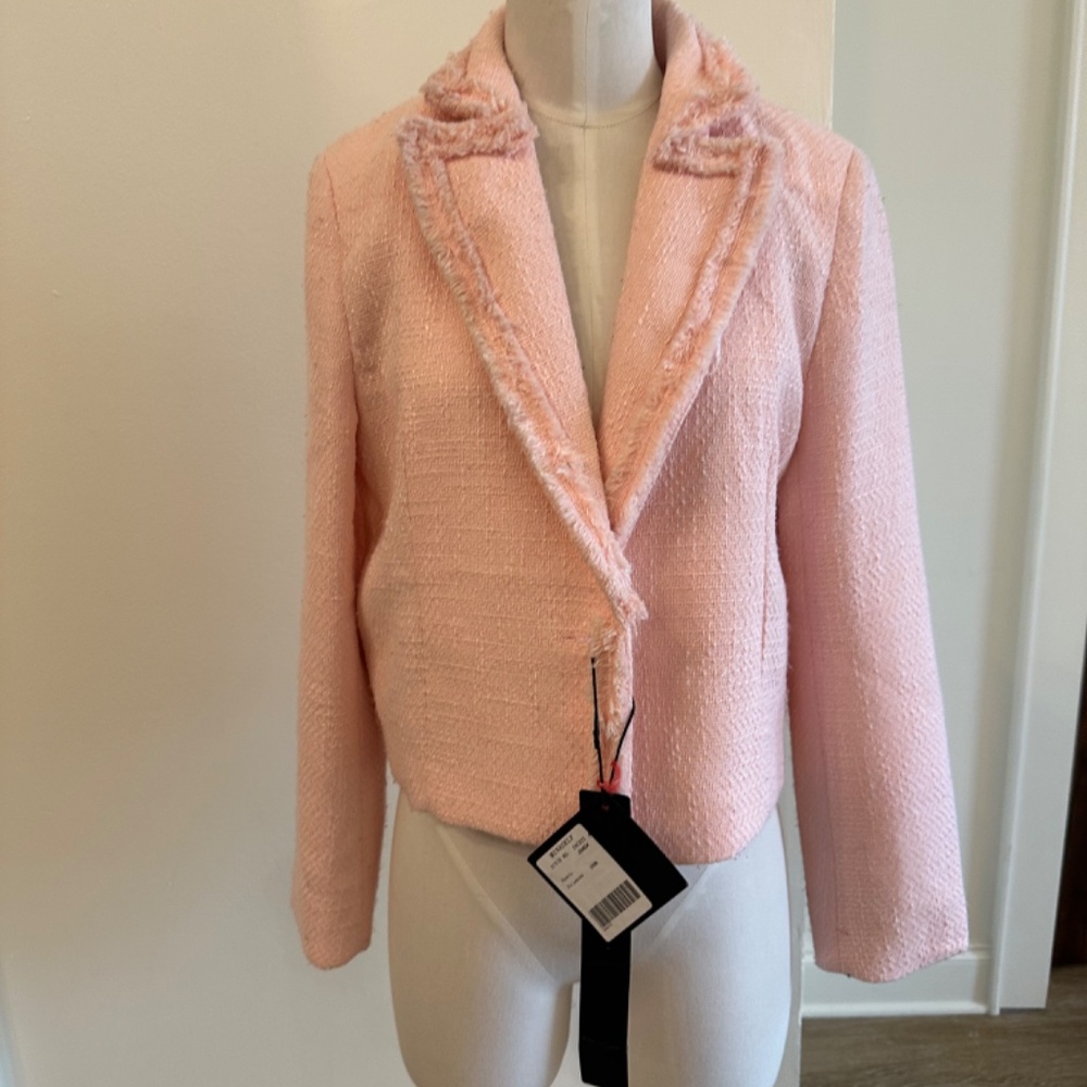 Pink Mina Self tweed jacket, S, Never Worn